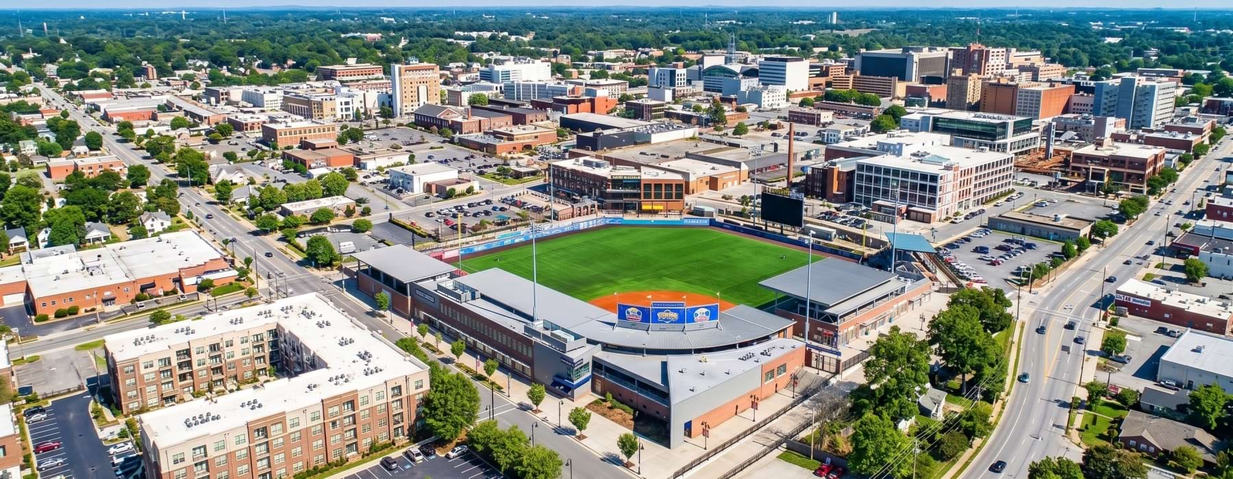 aerial view of High Point, NC
